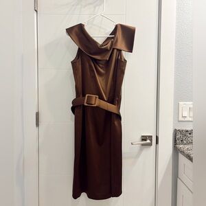 Jessica Howard Belted Sleeveless Dress